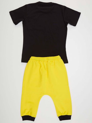 Denokids 2tlg. Outfit "Lets Play" in Schwarz/ Gelb