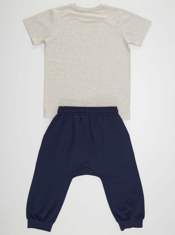 Denokids 2tlg. Outfit "Skate" in Grau/ Dunkelblau