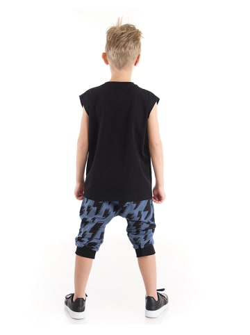 Denokids 2-delige outfit "Thunder Dino" zwart/blauw