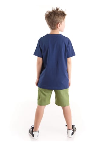 Denokids 2-delige outfit "Safari" blauw/groen