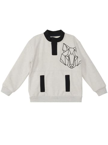 Denokids Bluza "Wolf" w kolorze szarym