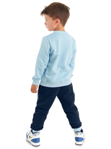 Denokids 2-delige outfit "Rocket" lichtblauw/donkerblauw