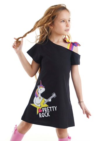 Denokids Kleid "Unicorn Rock" in Schwarz