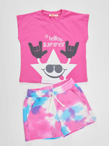 Denokids 2tlg. Outfit "Star" in Pink/ Bunt