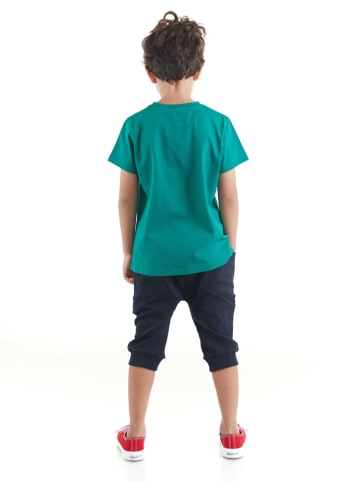 Denokids 2-delige outfit "Digger" groen/zwart