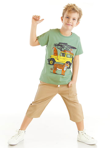 Denokids 2tlg. Outfit "Safari" in Grün/ Beige