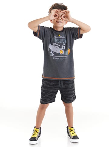 Denokids 2-delige outfit "Glider" grijs