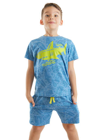 Denokids 2tlg. Outfit "Shark Sea" in Blau
