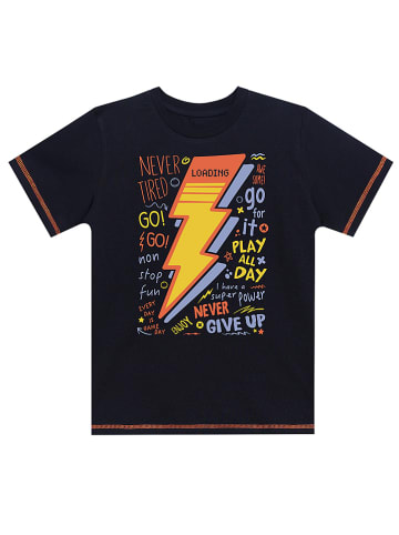 Denokids 2-delige outfit: "Loading" zwart/antraciet