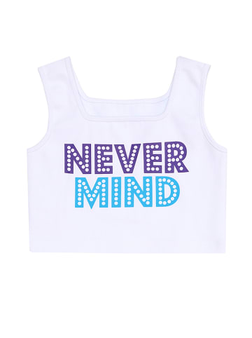 Denokids 2tlg. Outfit "Never Mind" in Weiß/ Lila/ Blau