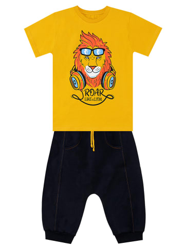 Denokids 2tlg. Outfit "Lion" in Gelb/ Schwarz