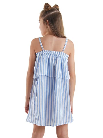 Denokids Jurk "Butterfly" lichtblauw/wit