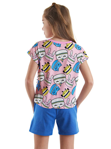 Denokids 2-delige outfit "Sweet Cookies" lichtroze/blauw