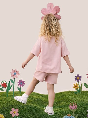 Denokids 2-delige outfit lichtroze