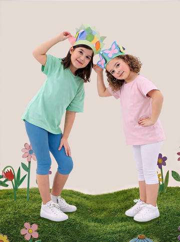 Denokids Legginsy (2 pary) w kolorze niebieskim i białym