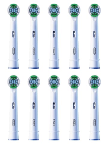 Oral-B Wymienne końcówki (10 szt.) "Precision Clean" w kolorze białym