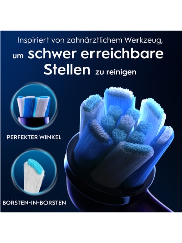 Oral-B 8er-Set: Ersatz-Bürstenköpfe "iO Ultimative Reinigung" in Schwarz