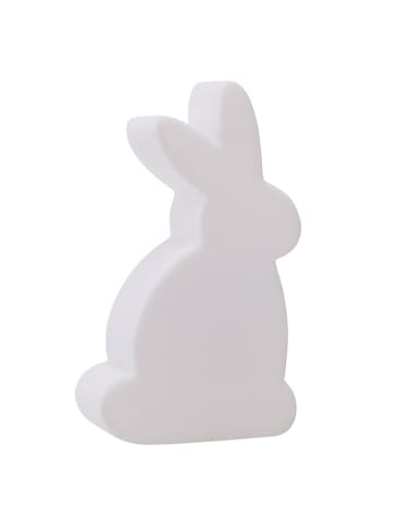 8 seasons Lampa dekoracyjna LED "Shining Rabbit" w kolorze białym - 6,6 x 11,5 cm
