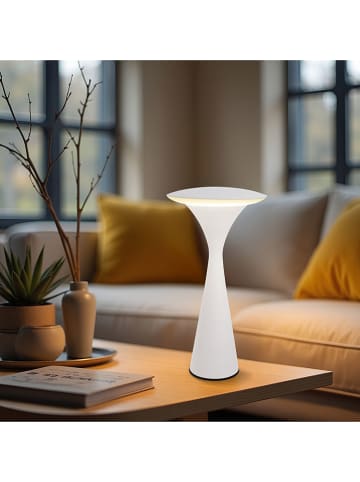 8 seasons Lampa stołowa LED "Hello Space" w kolorze białym - wys. 27 cm