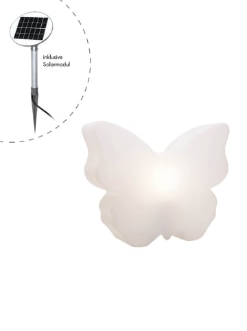 8 seasons Solarlamp "Shining Butterfly" wit - (B)55 x (H)40 cm
