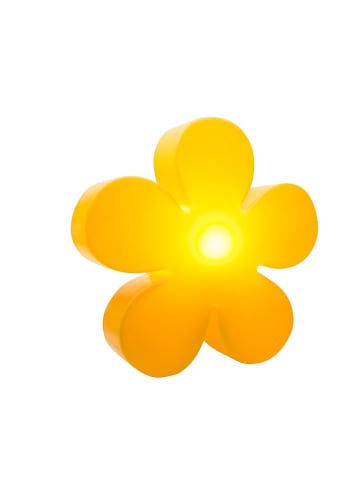 8 seasons Solarlamp "Shining Flower" geel - (H)36 x Ø 40 cm