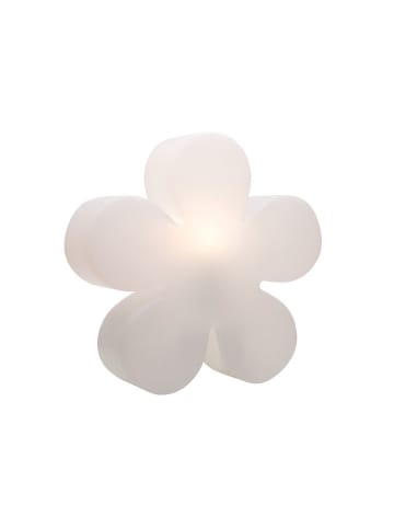 8 seasons Led-decolamp "Shining Flower" wit - (H)55 x Ø 60 cm
