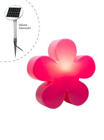 8 seasons Solar-Leuchte "Shining Flower" in Pink - (H)55 x Ø 60 cm