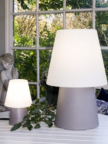 8 seasons Lampa stołowa LED "No. 1" w kolorze szarym - wys. 30 cm