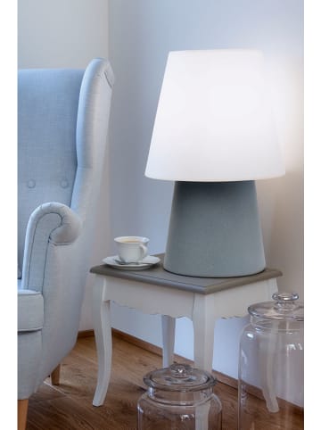 8 seasons Lampa dekoracyjna LED "No. 1" w kolorze szarym - wys. 60 x Ø 28,5 cm