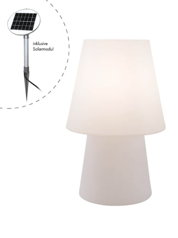 8 seasons Lampa solarna "No. 1" w kolorze białym - wys. 60 x Ø 28,5 cm