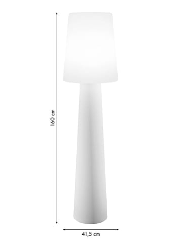 8 seasons Led-decolamp "No. 1" wit - (H)160 x Ø 14,5 cm