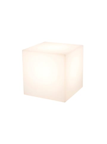 8 seasons Solarlamp "Shining Cube" wit - (B)33 x (H)33 x (T)33 cm