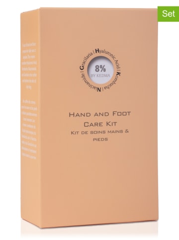 KEDMA 2tlg. Set: Handcreme & Fußcreme "8% By Kedma", je 100 g