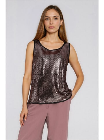 Nife Top zwart/bruin