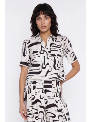 Nife Bluse in Weiß/ Schwarz