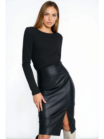 Nife Kunstleren rok zwart