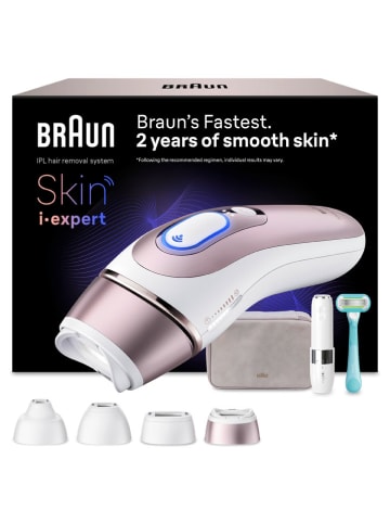 Braun IPL-Haarentferner "Skin i-expert Pro IPL PL7432" in Weiß/ Roségold
