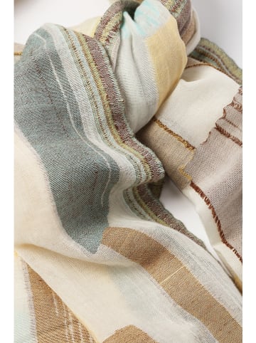 TATUUM Schal in Creme/ Bunt - (L)172 x (B)74 cm