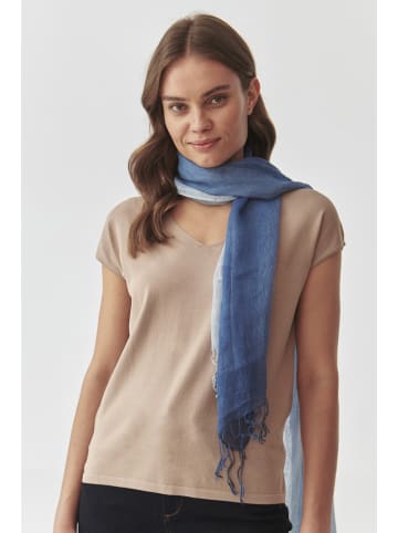 TATUUM Leinen-Schal in Blau - (L)185 x (B)54 cm