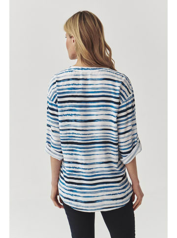 TATUUM Blouse wit/blauw