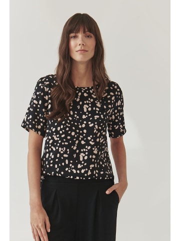 TATUUM Shirt in Schwarz/ Creme