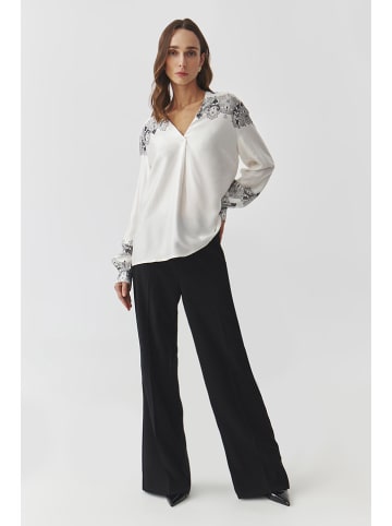 TATUUM Bluse in Weiß/ Schwarz