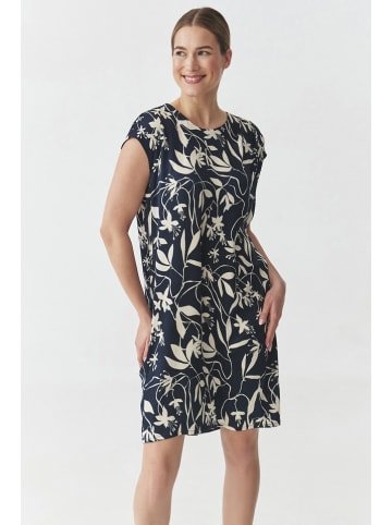 TATUUM Kleid in Dunkelblau/ Weiß