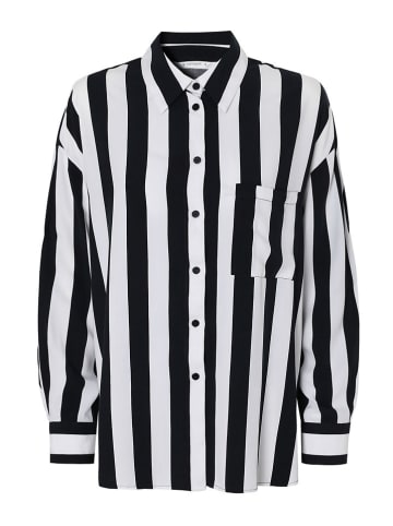 TATUUM Blouse "Hanami" donkerblauw/wit