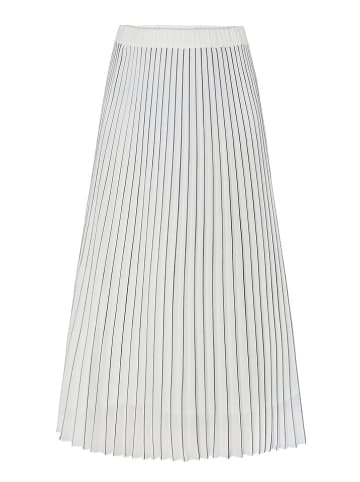 TATUUM Plisseerock "Mirama" in Creme/ Dunkelblau