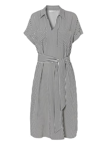 TATUUM Kleid "Ikala" in Dunkelblau/ Weiß