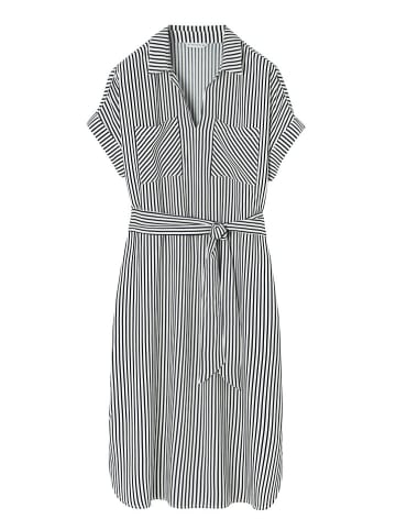 TATUUM Kleid "Ikala" in Dunkelblau/ Weiß