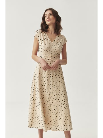 TATUUM Kleid in Sand/ Schwarz