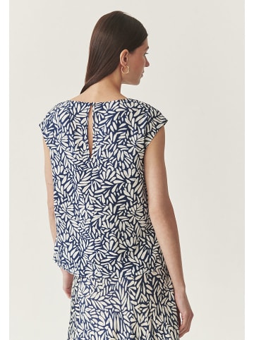 TATUUM Blouse donkerblauw/wit