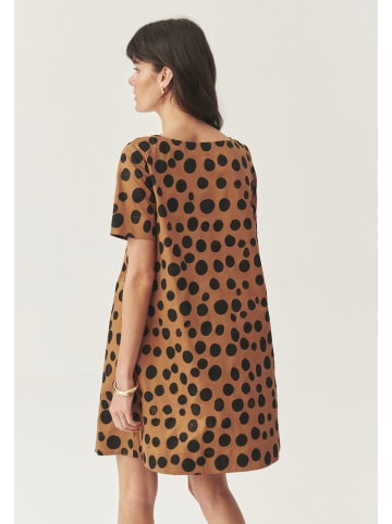 TATUUM Kleid in Hellbraun/ Schwarz